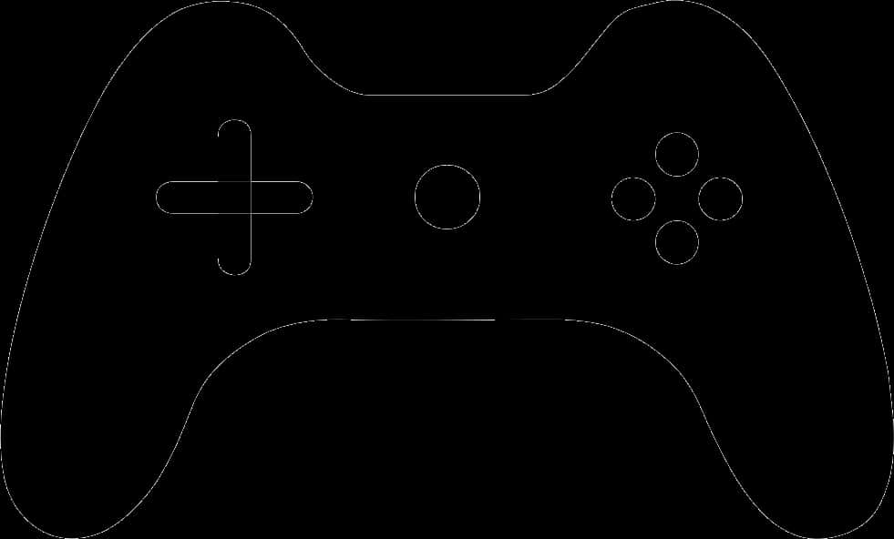 Game Controller Outline PNG Image