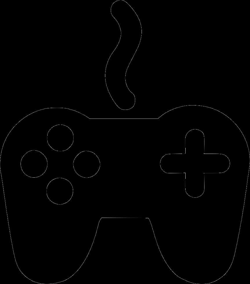 Game Controller Outline PNG Image