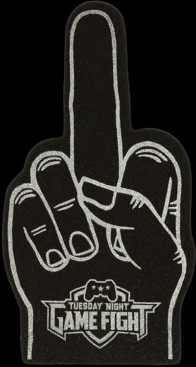 Game Fight Middle Finger Foam Hand PNG Image