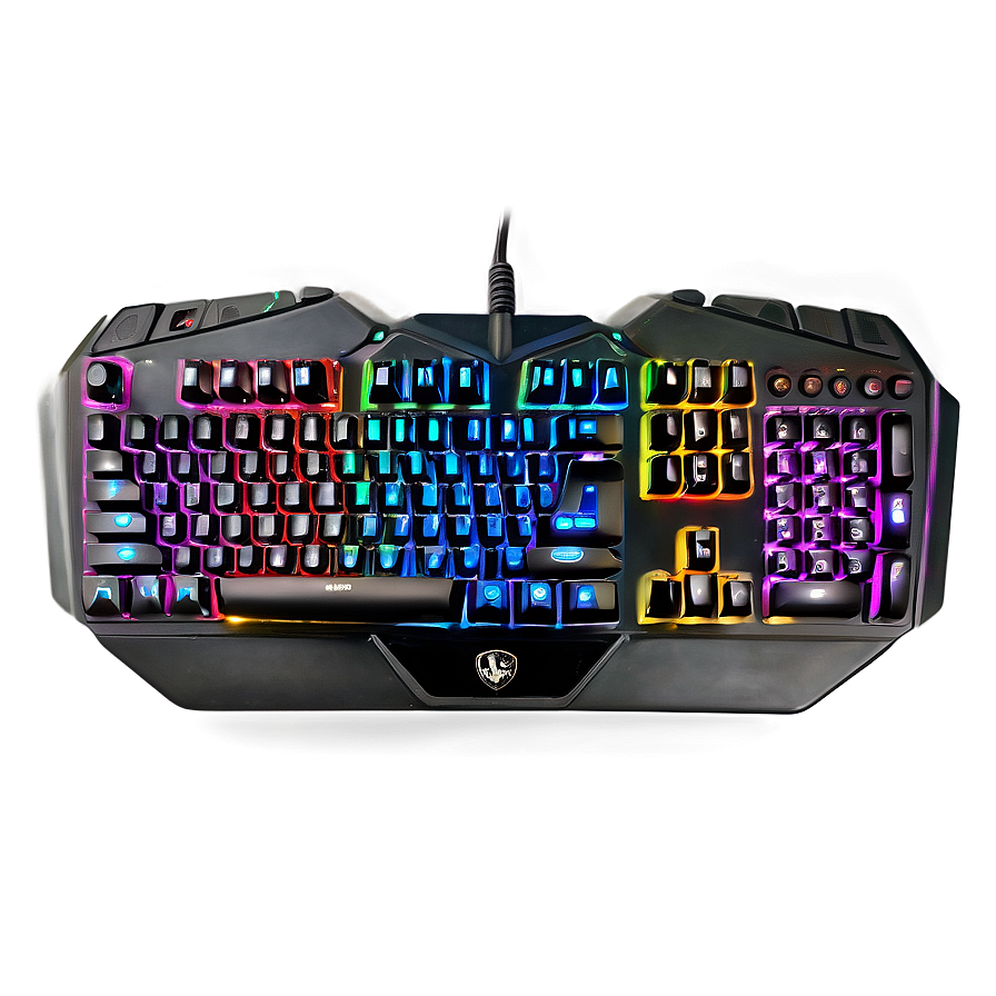 Gaming Keyboard With Adjustable Feet Png Ent PNG Image