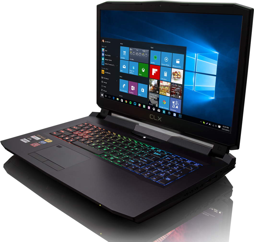 Gaming Laptopwith R G B Keyboard PNG Image