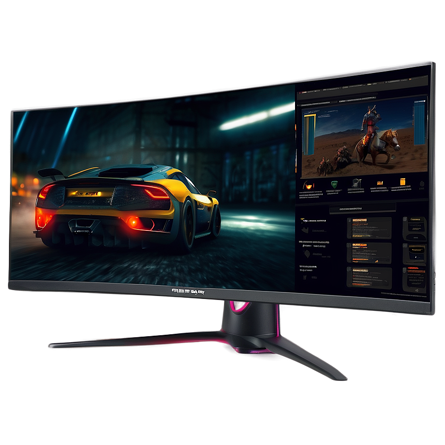 Gaming Monitor With Hdr10 Png Rkg36 PNG Image