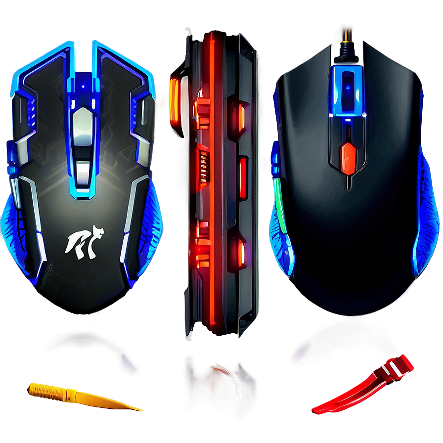 Gaming Mouse With Adjustable Weight Png Thv PNG Image