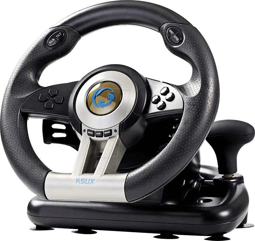 Gaming Steering Wheel Controller PNG Image