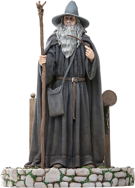 Gandalf Statue Fantasy Figure PNG Image