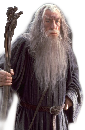 Gandalfthe Wizard Portrait PNG Image