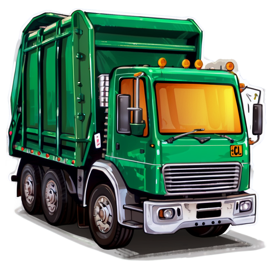 Garbage Truck Illustration Png 97 PNG Image