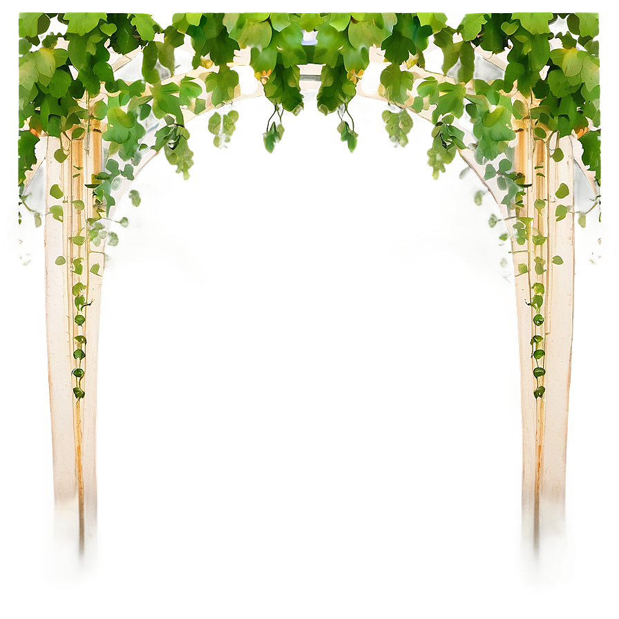 Garden Archwaywith Green Vines PNG Image