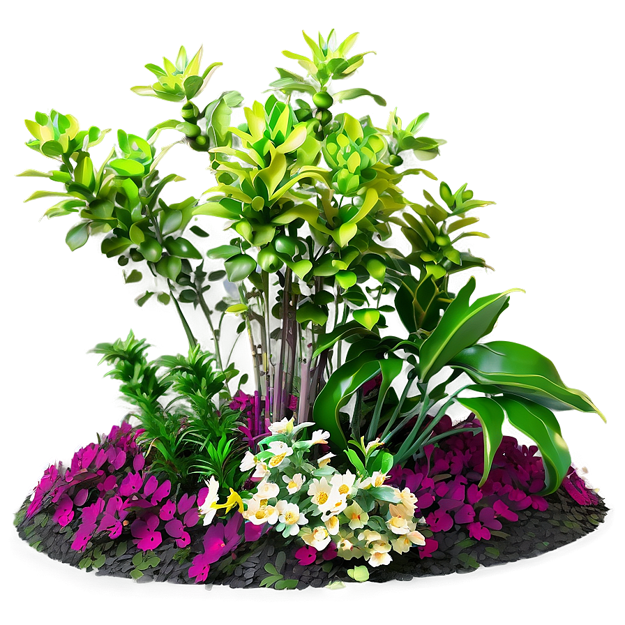 Garden Flower Bush Png Cin84 PNG Image