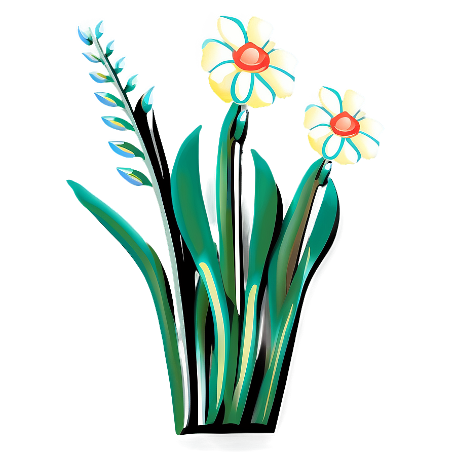 Garden Flower Outline Png 94 PNG Image