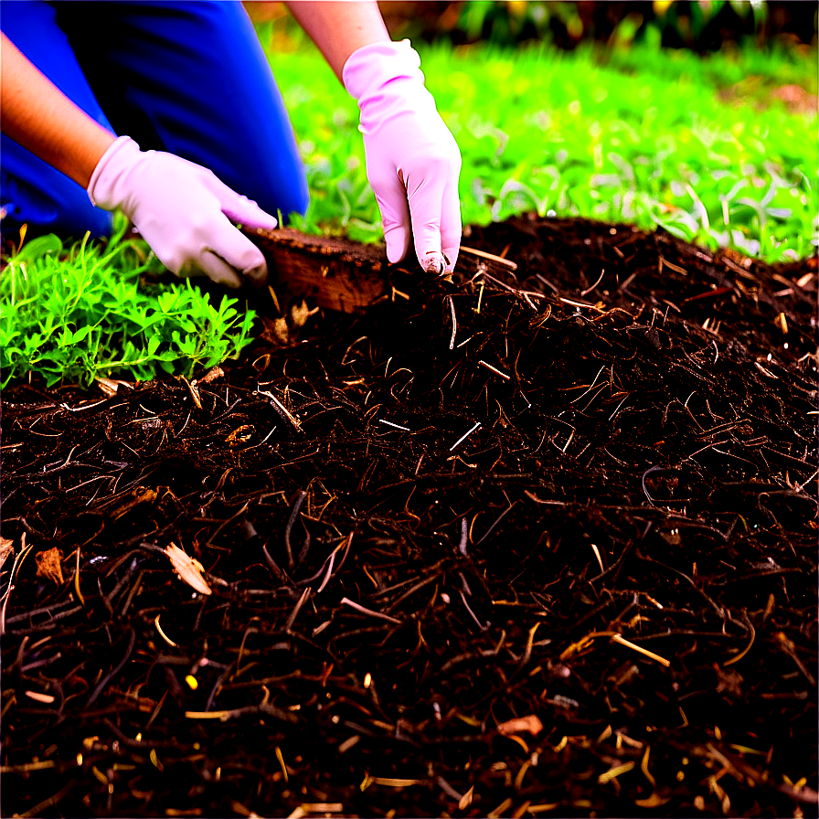 Garden Mulching Techniques Png Nyg PNG Image