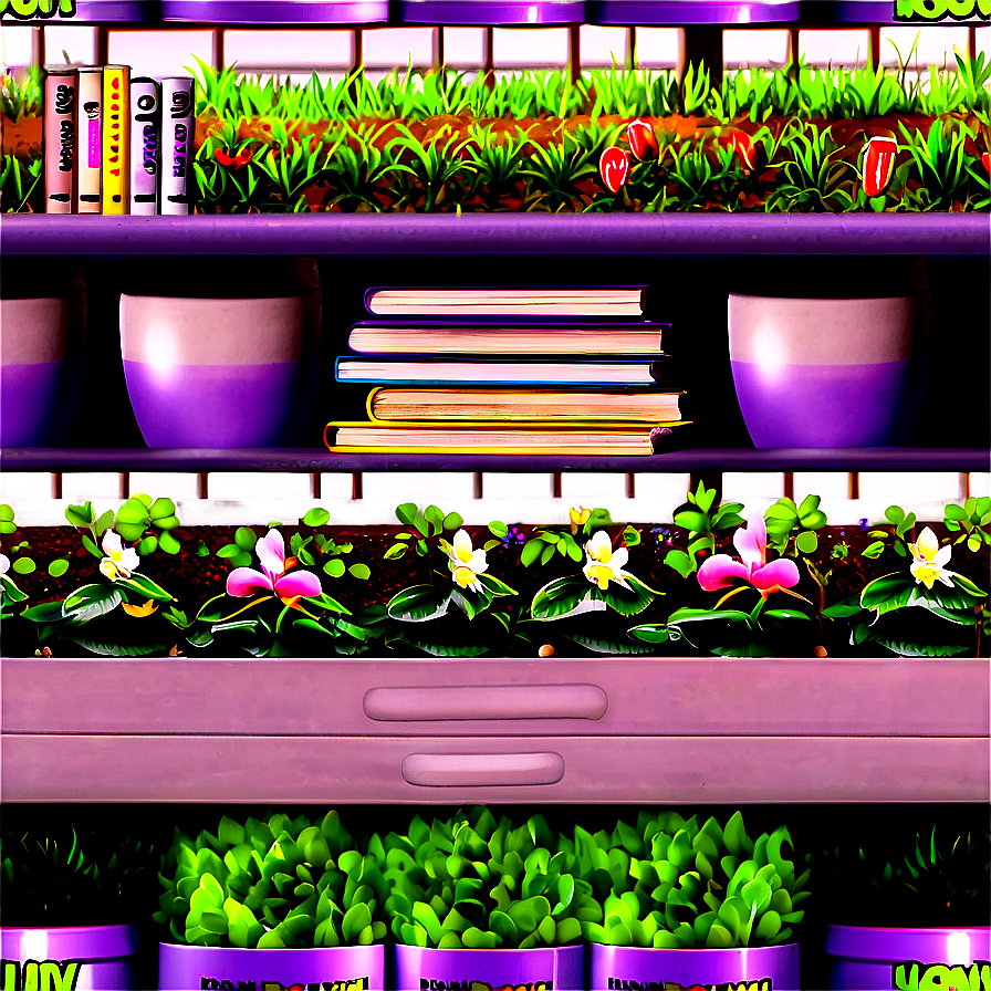 Gardening Books Shelf Png 87 PNG Image