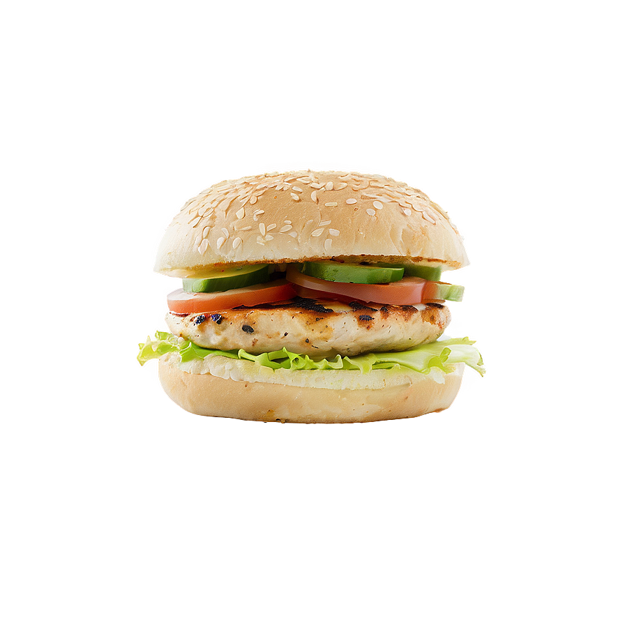 Garlic Herb Chicken Burger Png 05242024 PNG Image