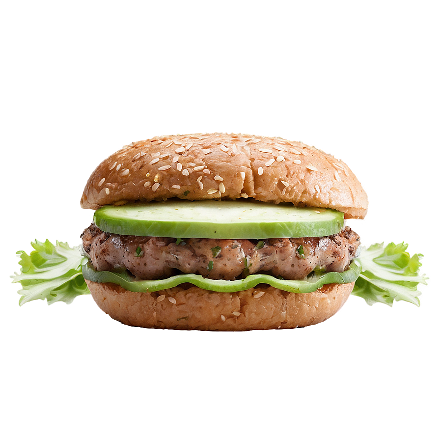 Garlic Herb Lamb Burger Png Fye PNG Image