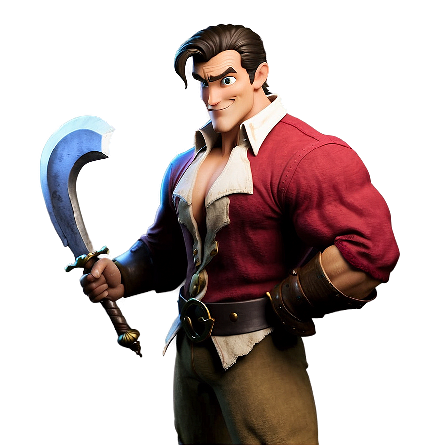 Gaston With Sword Png 06282024 PNG Image