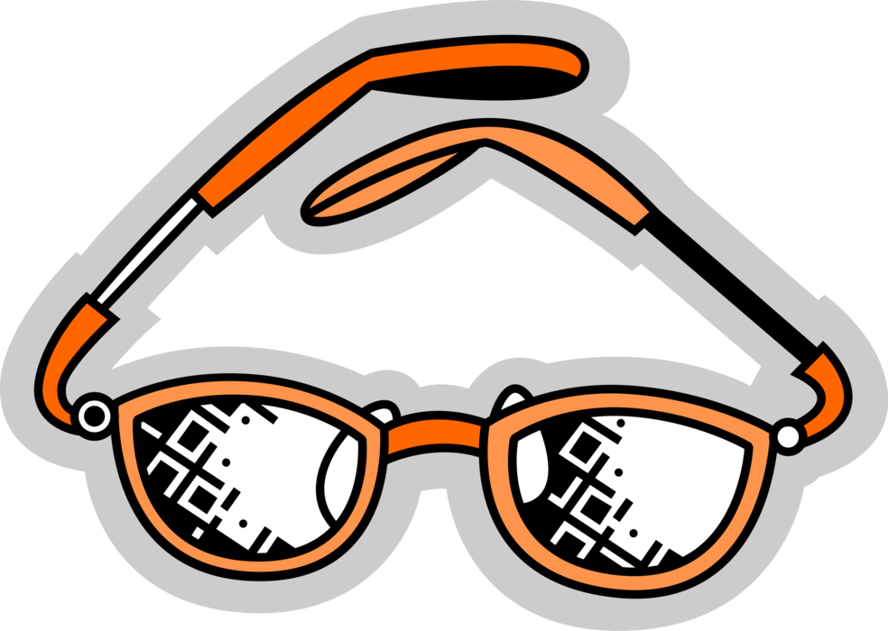 Geeky Circuit Board Glasses PNG Image