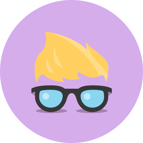 Geeky Flame Hairstyle Icon PNG Image