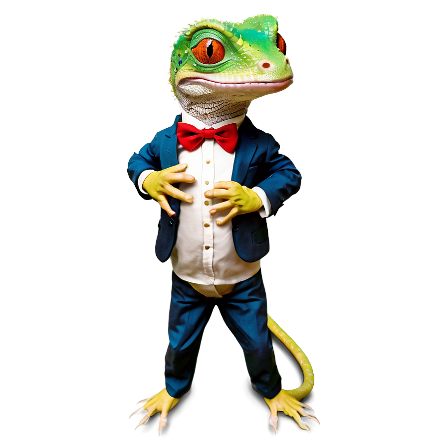 Geico Gecko In Suit Png Ovx65 PNG Image