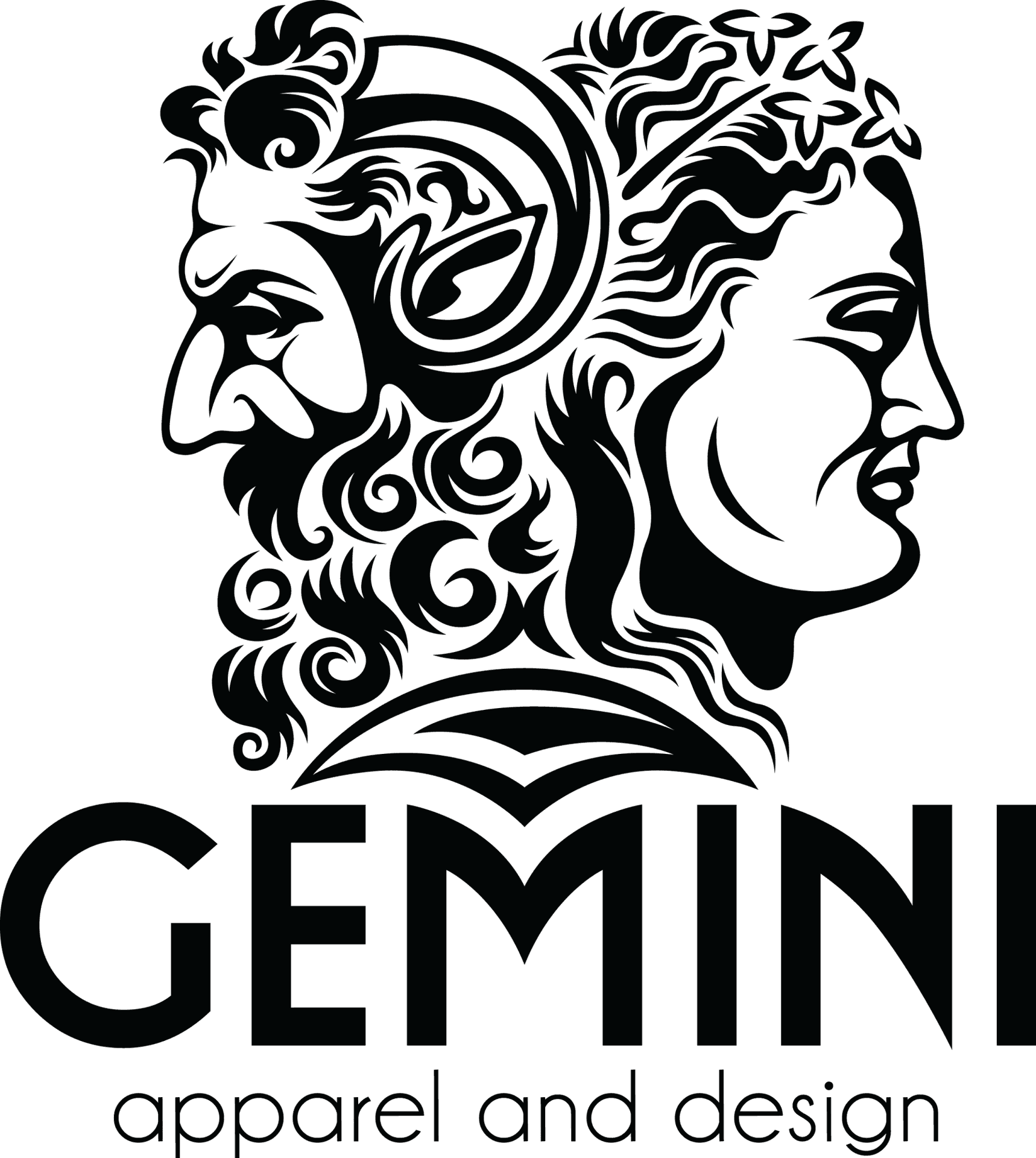 Gemini Apparel Design Logo PNG Image