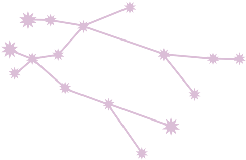 Gemini Constellation Outline PNG Image