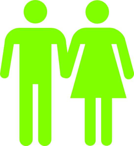 Gender Symbols Restroom Signage PNG Image