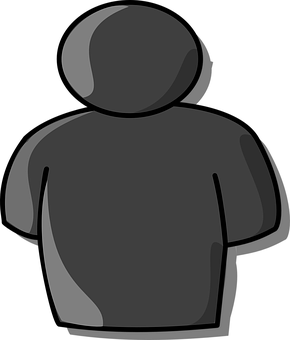 Generic Gray Person Icon PNG Image