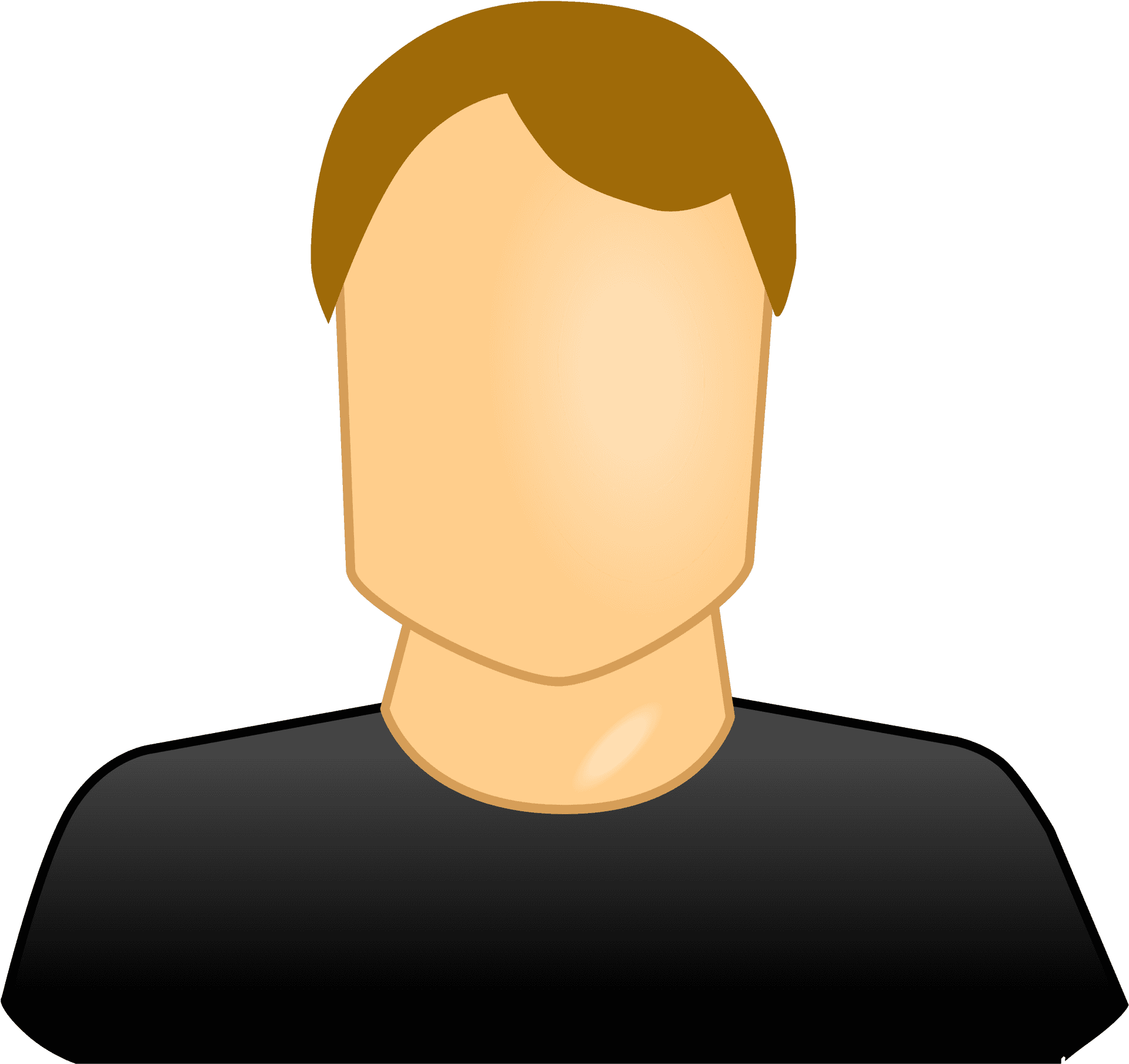 Generic Male Avatar Graphic PNG Image