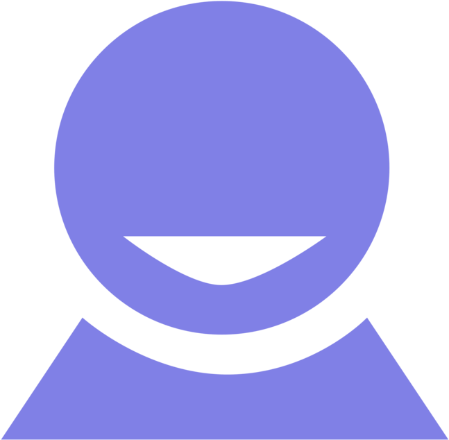 Generic Person Icon Purple Background PNG Image