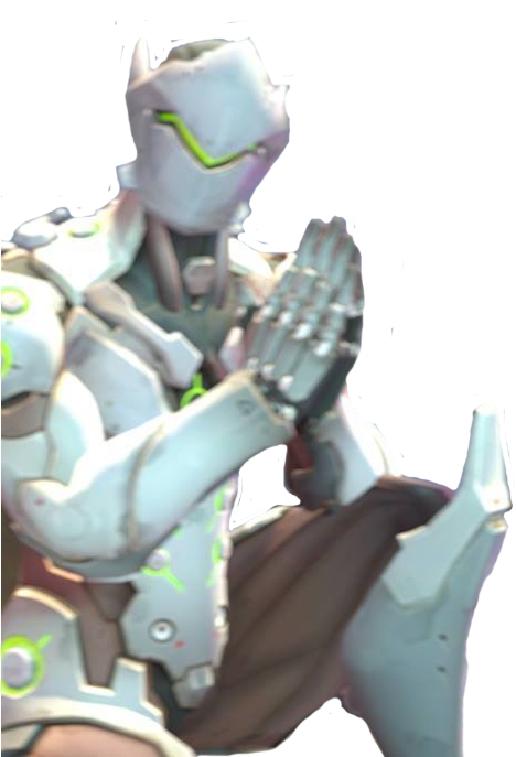 Genji Overwatch Cyberninja Pose PNG Image