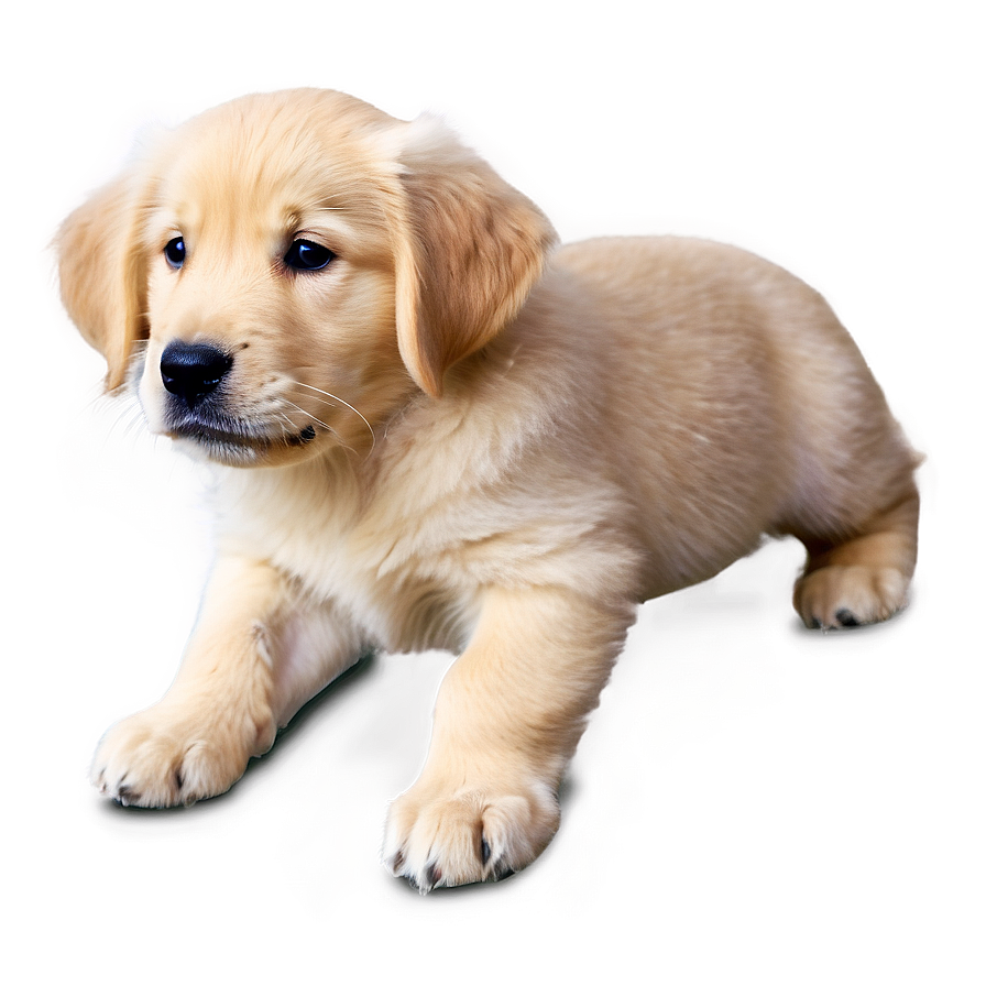 Gentle Golden Retriever Puppy Png 06252024 PNG Image