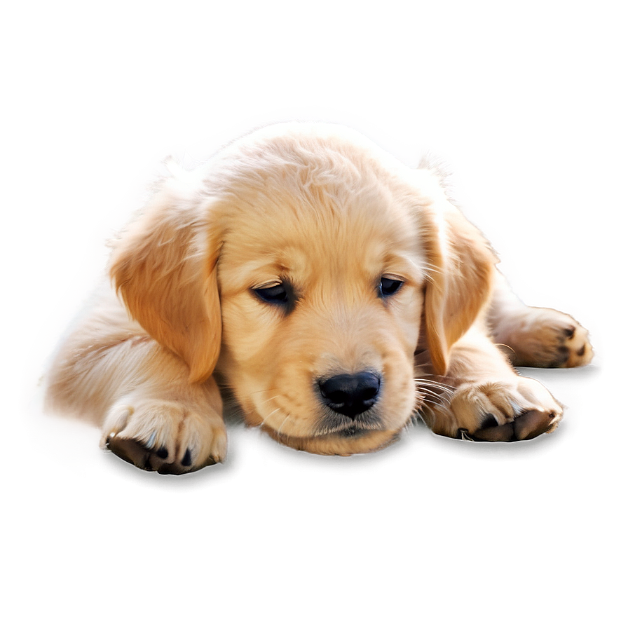 Gentle Golden Retriever Puppy Png Nho PNG Image