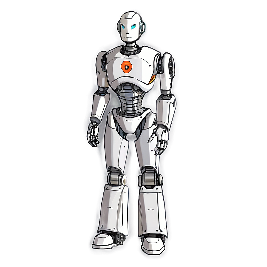 Gentle Robot Sketch Png Cxn PNG Image