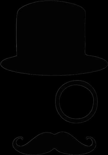 Gentleman Icon Outline PNG Image