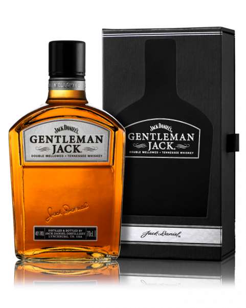 Gentleman Jack Whiskey Bottleand Box PNG Image