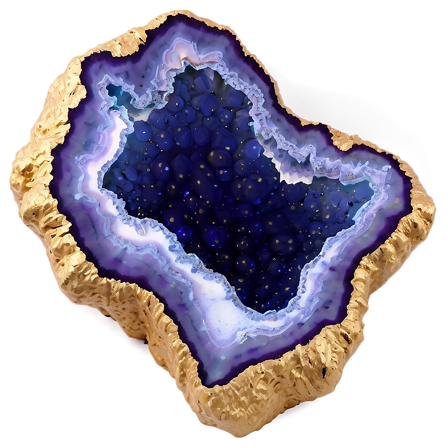 Geode With Metallic Edges Png Swm82 PNG Image