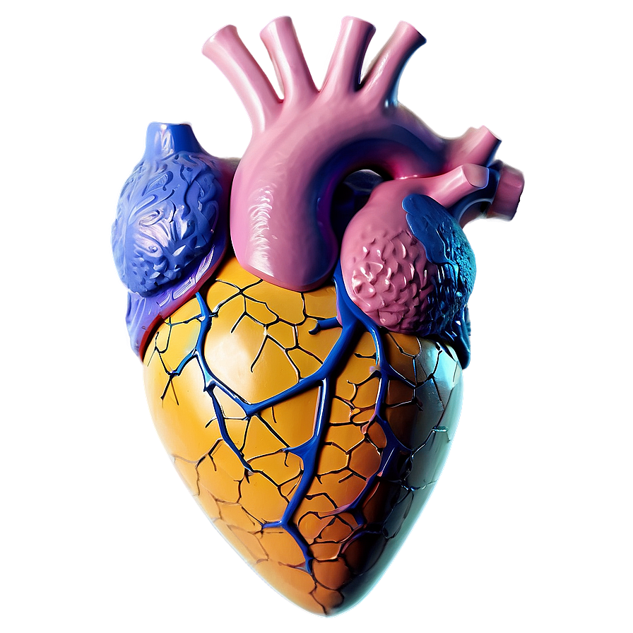 Geometric Anatomical Heart Png Djl PNG Image