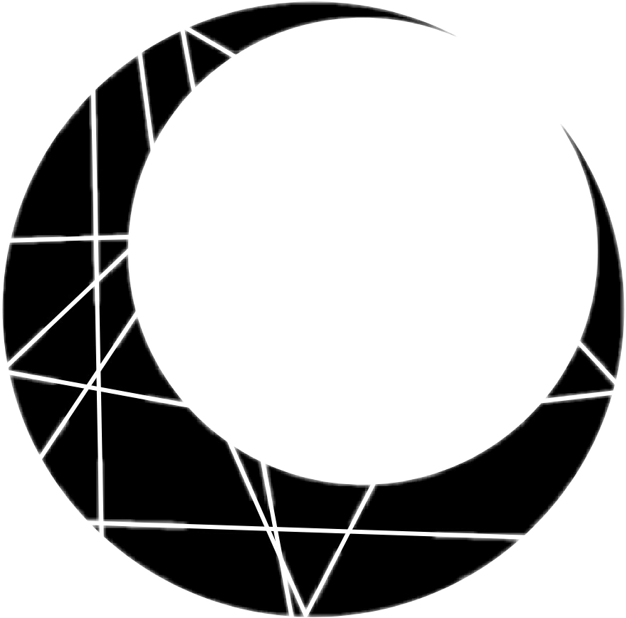 Geometric Circle Fragmented Design PNG Image