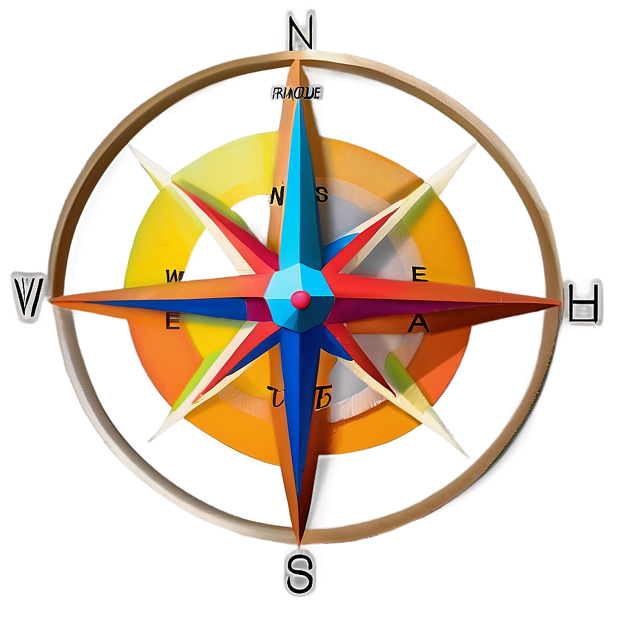 Geometric Compass Art Png Bnf36 PNG Image