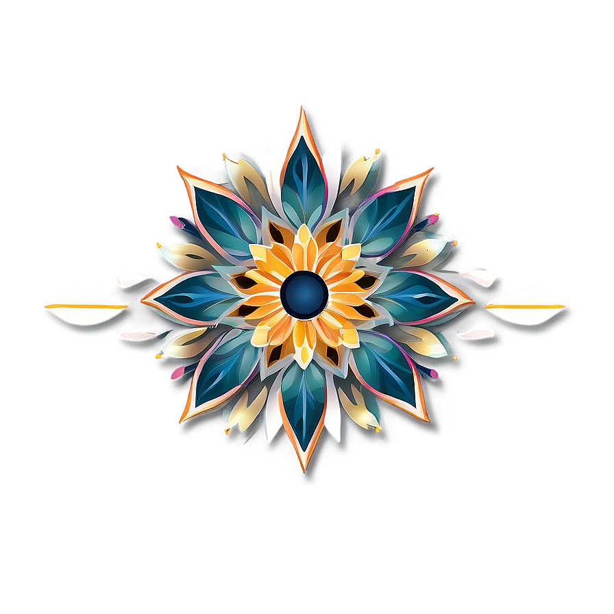 Geometric Flower Design Png 17 PNG Image