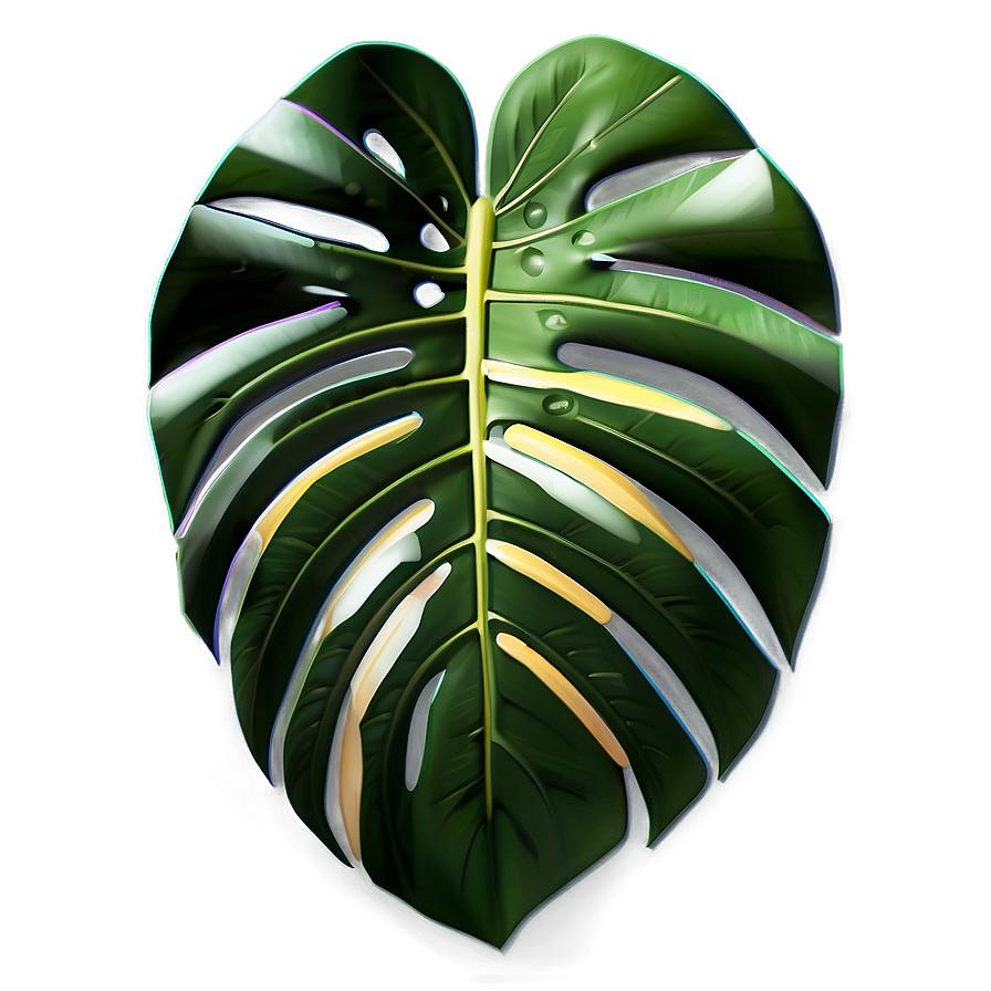 Geometric Monstera Design Png Ldh21 PNG Image