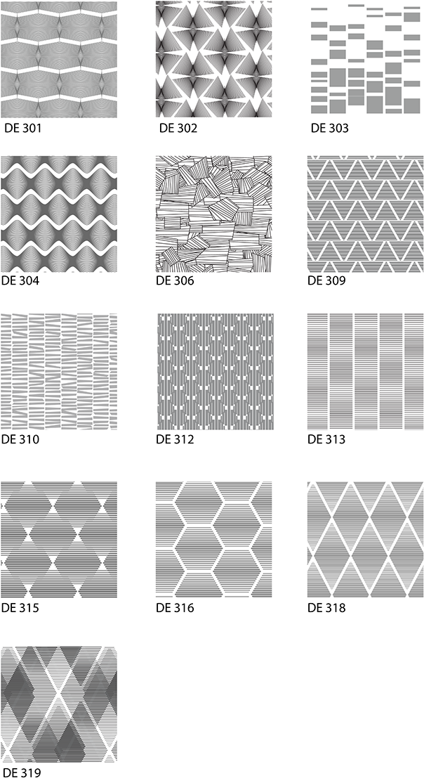 Geometric Pattern Samples Collection PNG Image