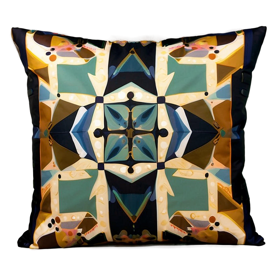 Geometric Pattern Throw Pillow Png Bov92 PNG Image