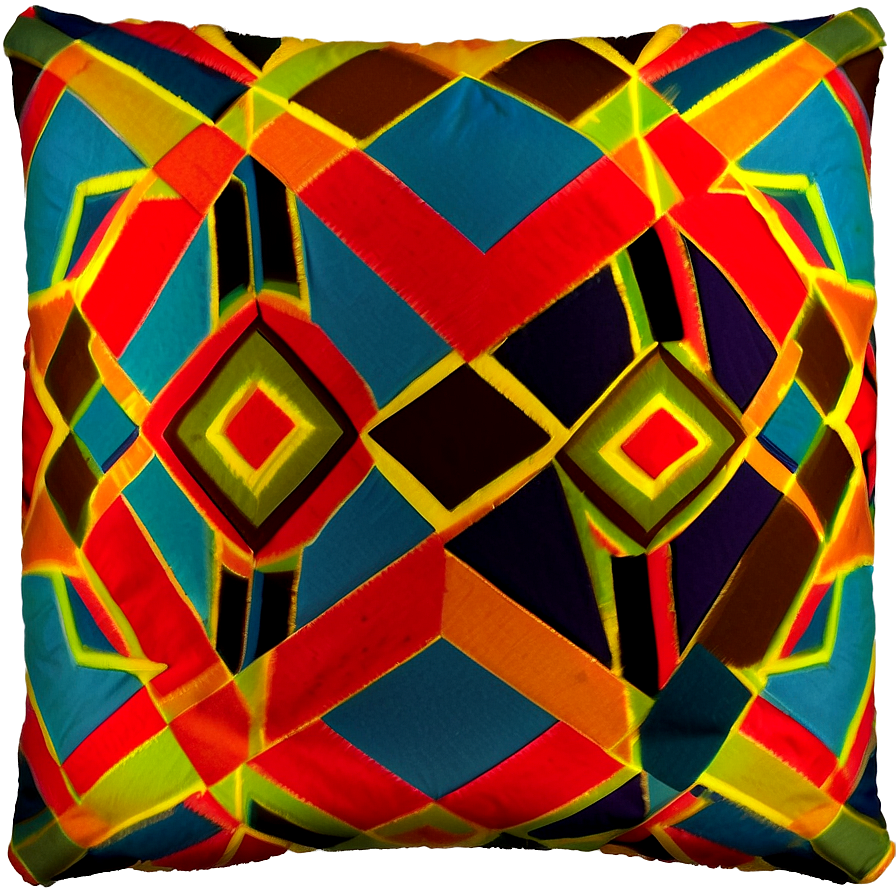 Geometric Pattern Throw Pillow Png Hyr PNG Image