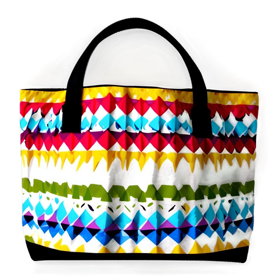 Geometric Pattern Tote Bag Png Ike PNG Image