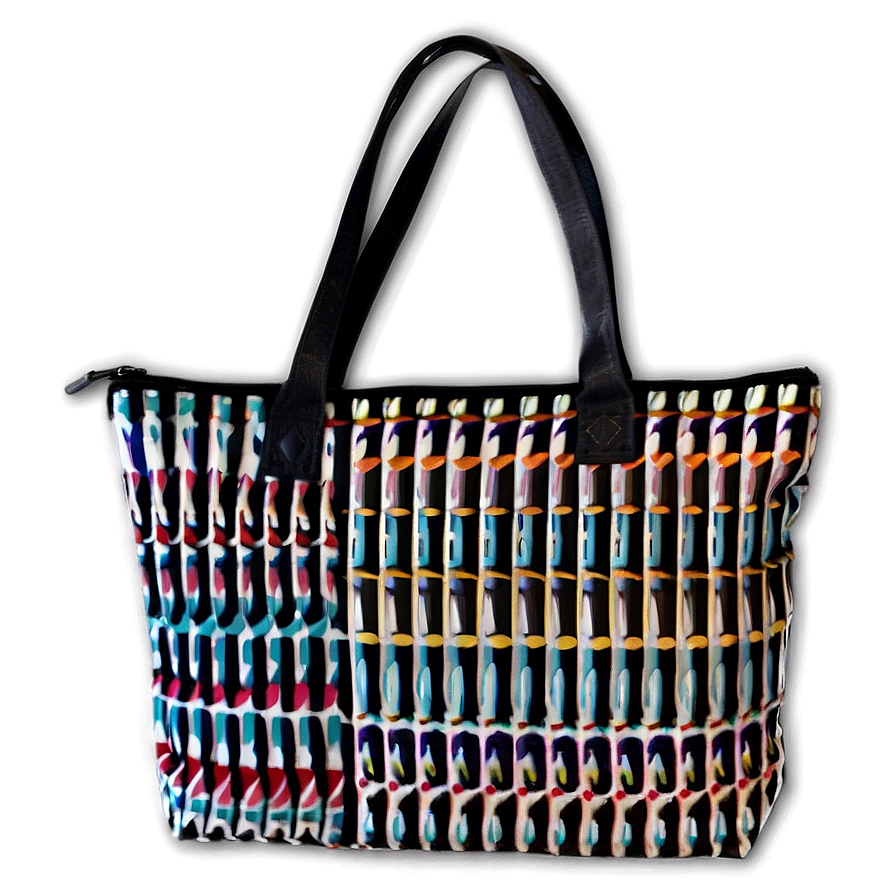 Geometric Pattern Tote Bag Png Qfo85 PNG Image