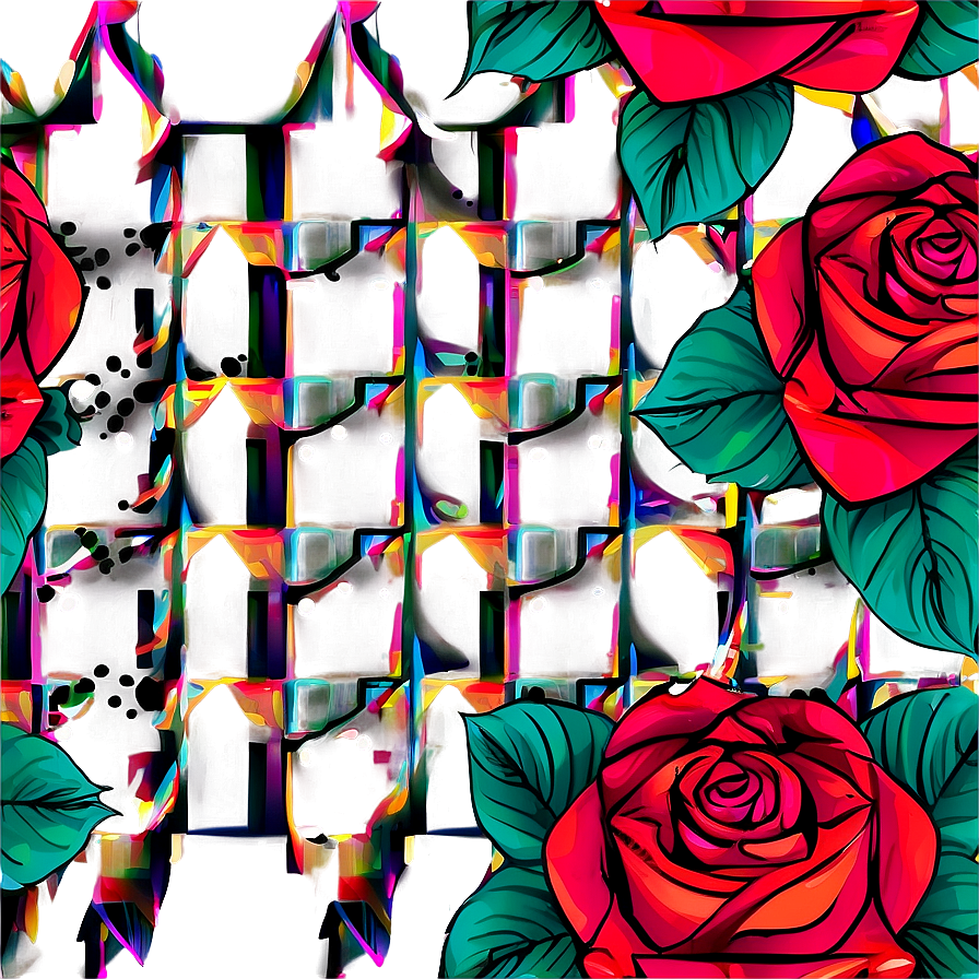 Geometric Rose Vector Png Ese23 PNG Image