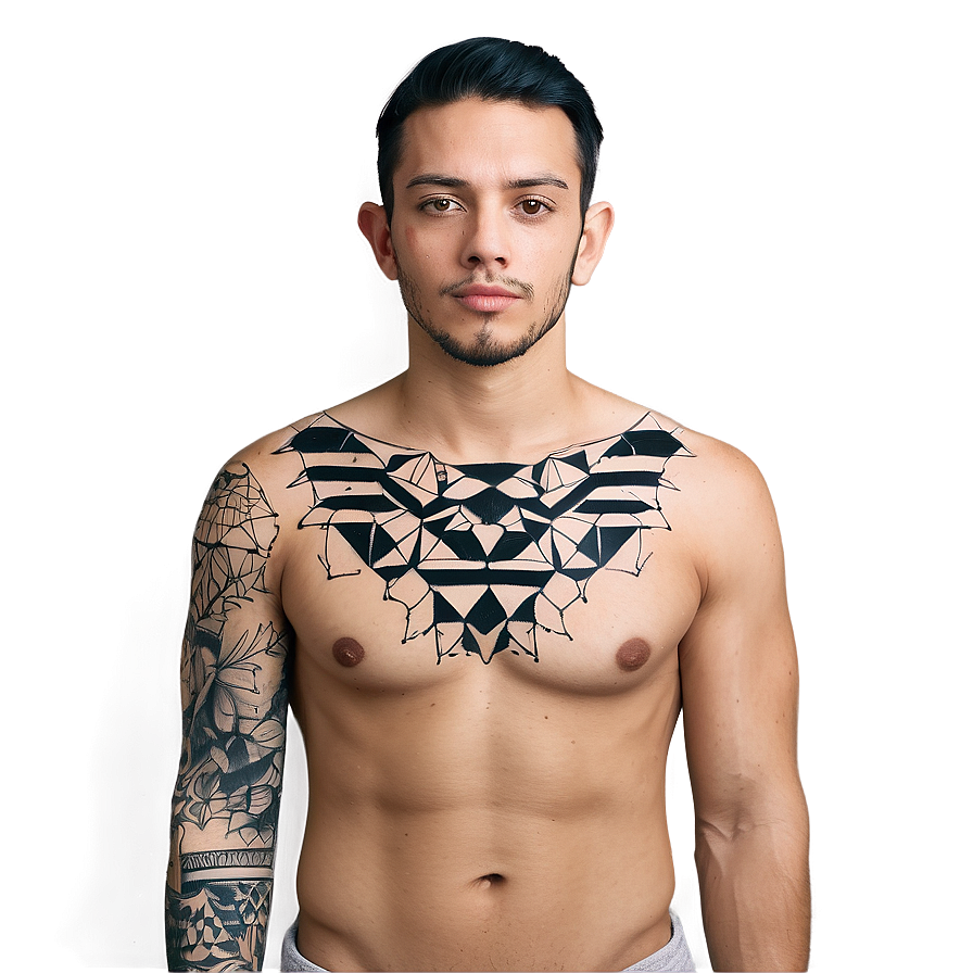 Geometric Sleeve Tattoo Png Gns51 PNG Image