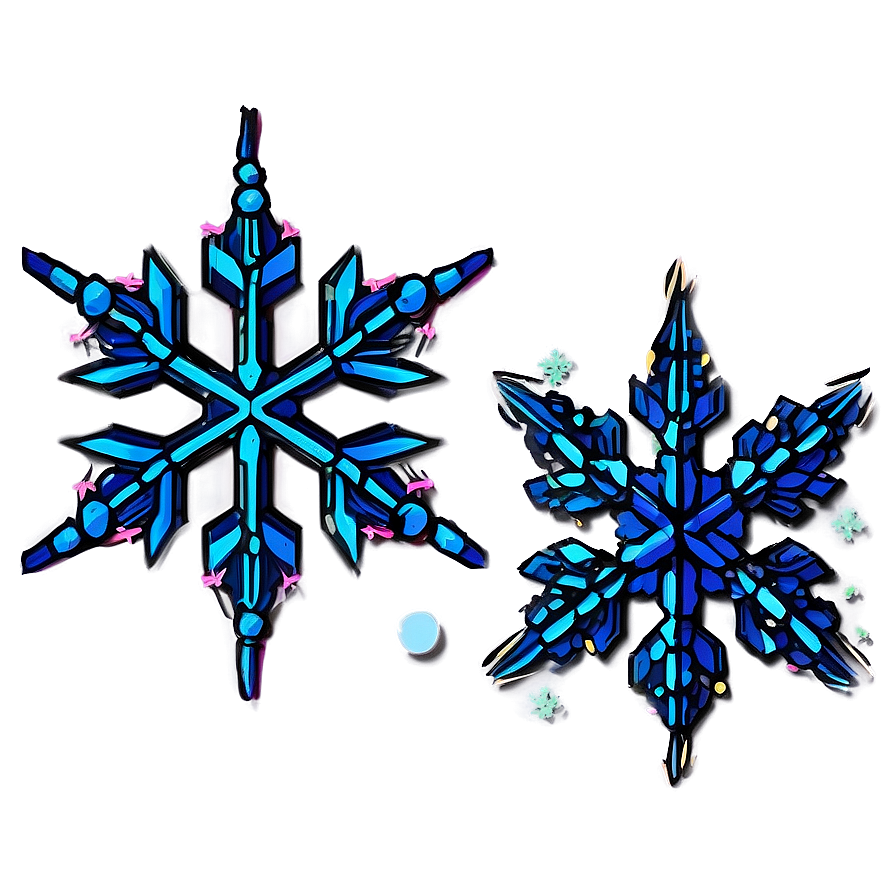 Geometric Snowflake Shape Png Kaj PNG Image