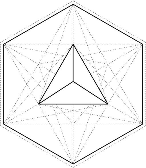 Geometric Triangle Overlay PNG Image