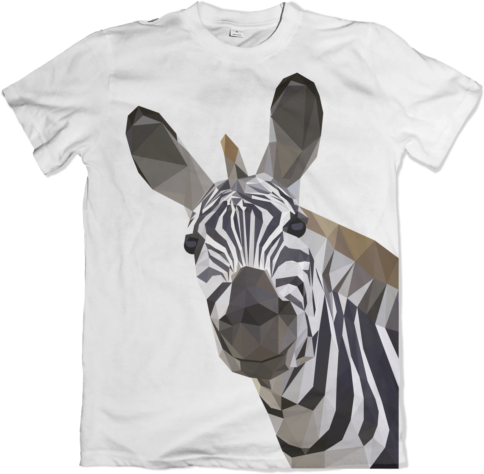 Geometric Zebra Print Tshirt Design PNG Image